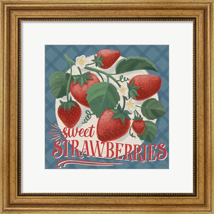 Framed Berry Breeze IV Print