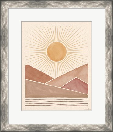 Framed Mid Century Landscape I Print