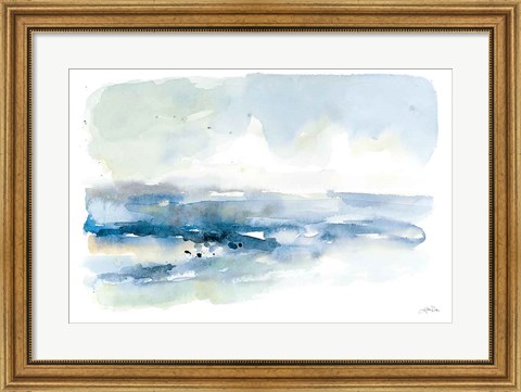 Framed Shoreline Blues I Print