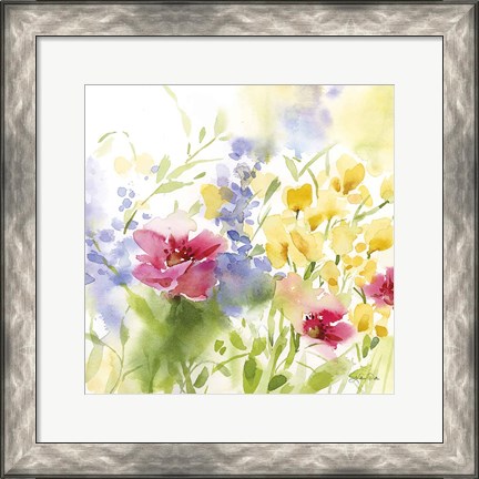 Framed Spring Meadow I Print