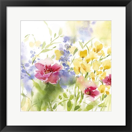 Framed Spring Meadow I Print