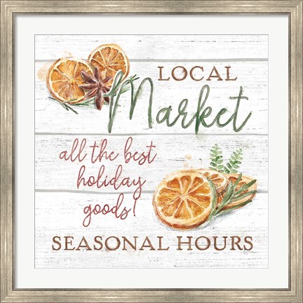 Framed Seasonal Market VII Print