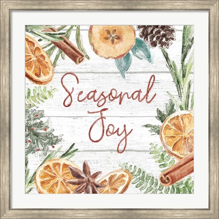 Framed Seasonal Market V Print