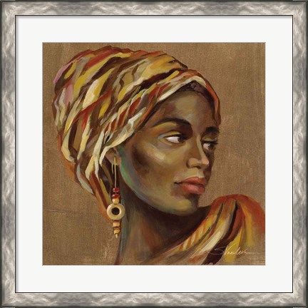 Framed African Beauty I Print