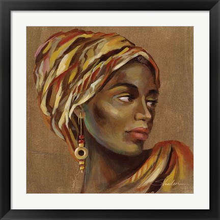 Framed African Beauty I Print