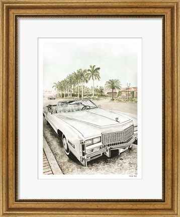 Framed Beach Day Parking Spot Print