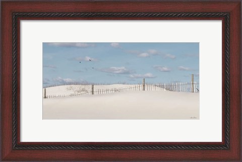 Framed White Sandy Shore Print