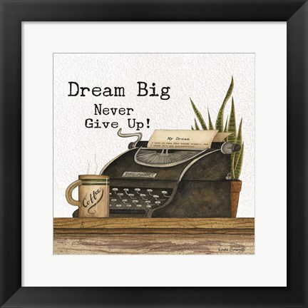 Framed Dream Big Print