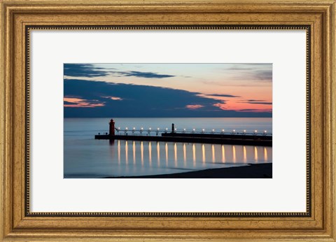 Framed South Haven Michigan Lighthouse Print