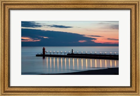 Framed South Haven Michigan Lighthouse Print