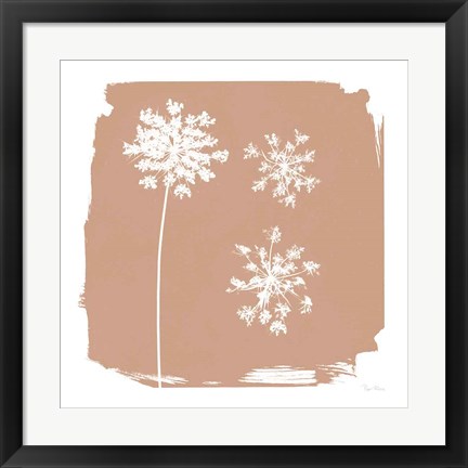 Framed Nature by the Lake Flowers III Neutral Print