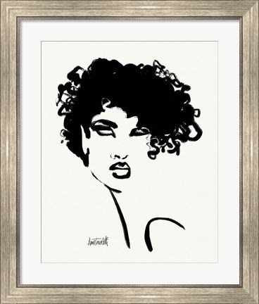 Framed Brush Portrait XI Print