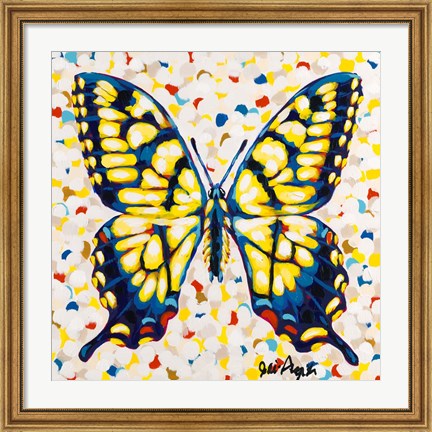 Framed Pop Butterfly I Print