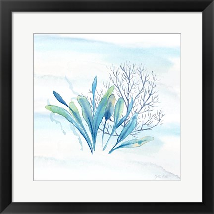 Framed Great Blue Sea VII Print