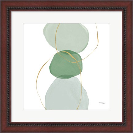 Framed Pastel Circles III Print