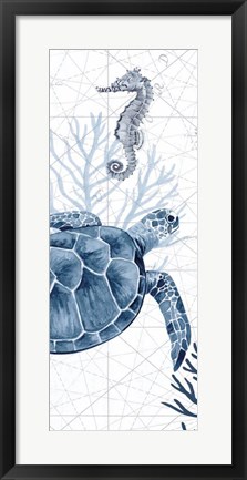 Framed Deep Blue Sea XIXB Print