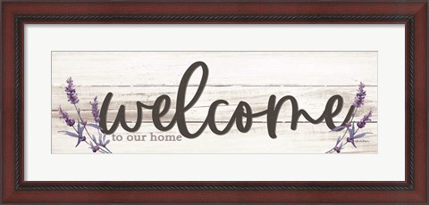 Framed Welcome to Our Home Print