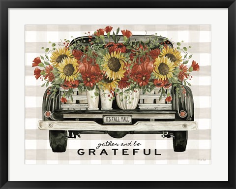 Framed Gather and Be Grateful Print