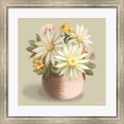 Framed Sunny Floral Bouquet Print