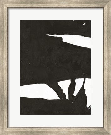 Framed Black &amp; White Abstract 1 Print