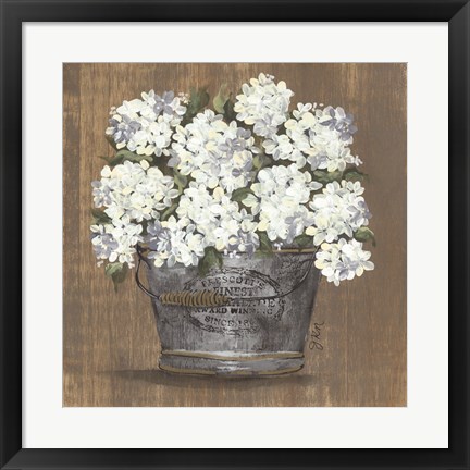 Framed Heavenly Hydrangeas I Print