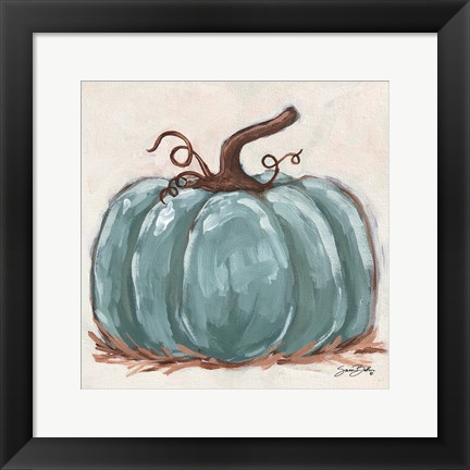 Framed Pumpkin Close-Up III Print