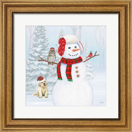 Framed Dressed for Christmas II Crop Print