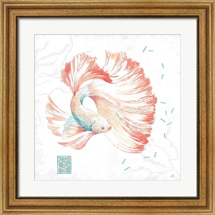 Framed Delicate Sea II Print