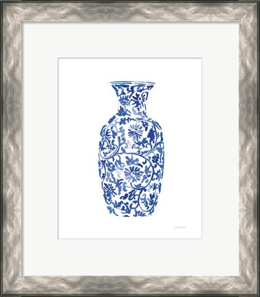 Framed Chinoiserie Vase II Print