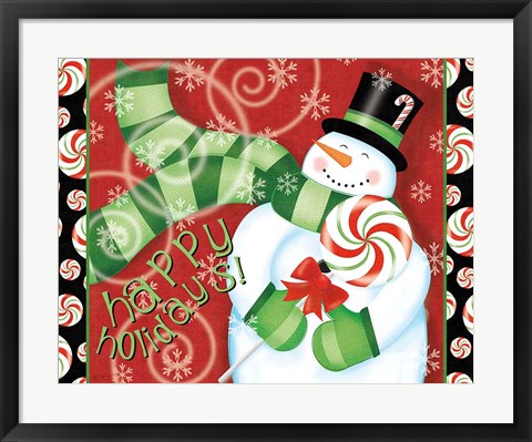 Framed Sweet Holidays II Print