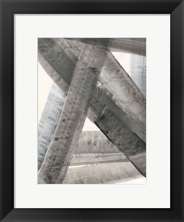 Framed Under the Bridge II Blue Gray Print