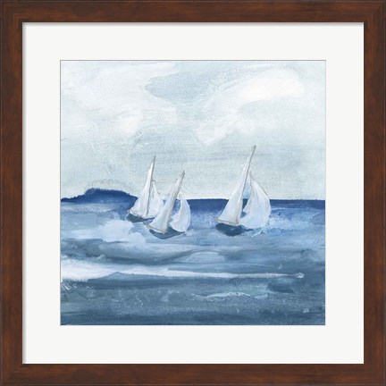 Framed Sailboats VIII Print