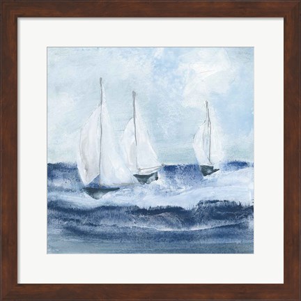 Framed Sailboats VII Print