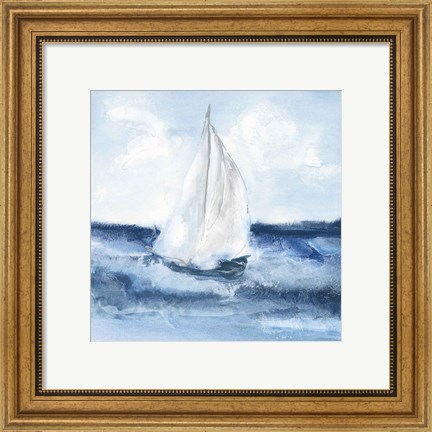 Framed Sailboats II Print