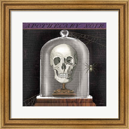 Framed Apothecary Noir III Print