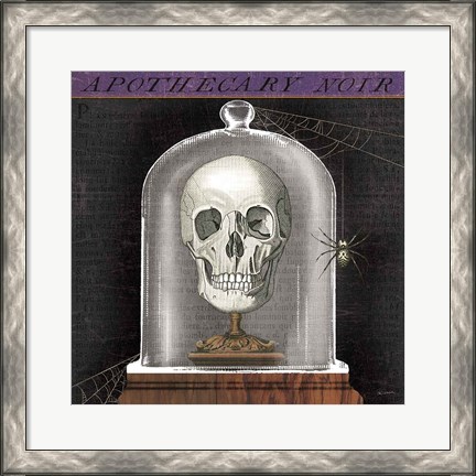 Framed Apothecary Noir III Print