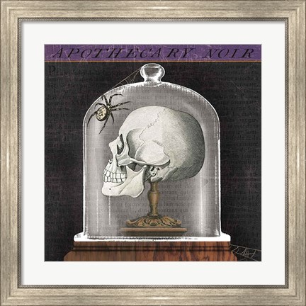 Framed Apothecary Noir II Print