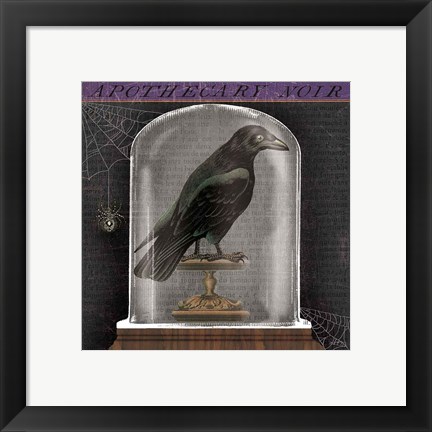 Framed Apothecary Noir I Print