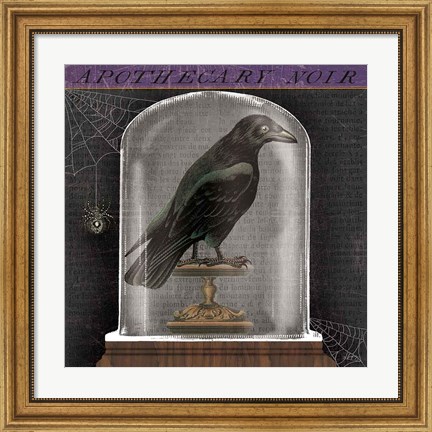 Framed Apothecary Noir I Print