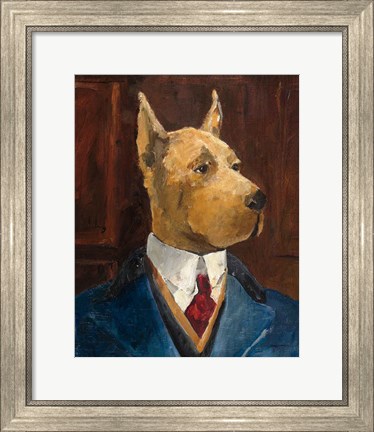 Framed Inspector Dogleash Crop Print