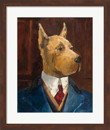 Framed Inspector Dogleash Crop Print