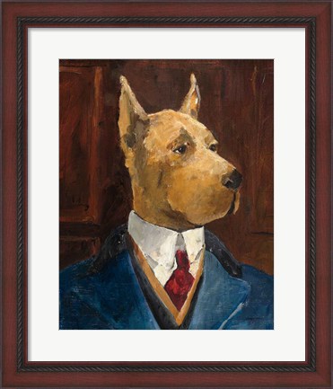 Framed Inspector Dogleash Crop Print