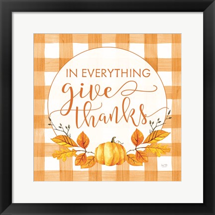 Framed Give Thanks Print