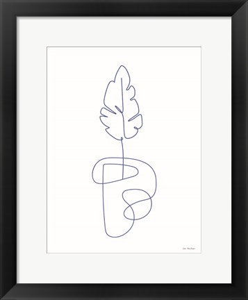 Framed One Line Botanical I Print