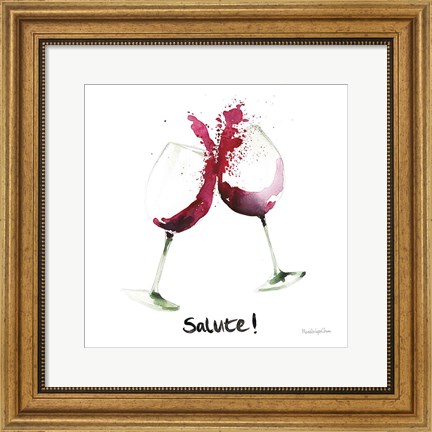 Framed Pop the Cork V Print