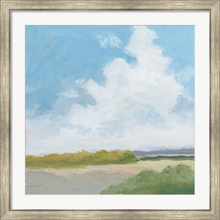 Framed Clouds Over Lagoon Print