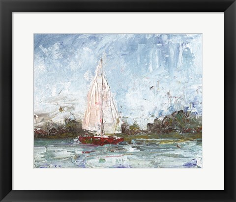 Framed Here We Go a Sailing Print