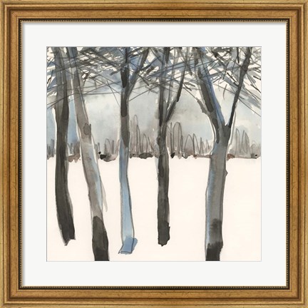 Framed Winter Treeline I Print