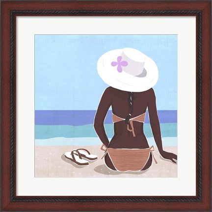 Framed Ocean Gaze II Print