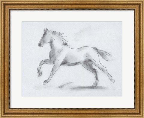 Framed Smoke Stallion II Print